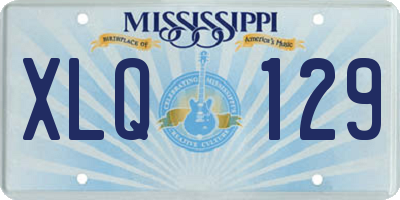 MS license plate XLQ129