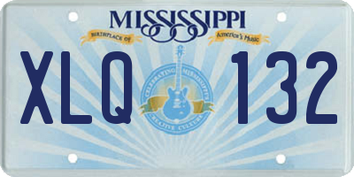 MS license plate XLQ132