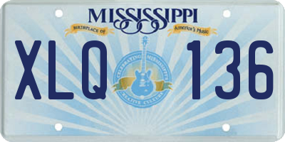 MS license plate XLQ136