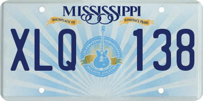 MS license plate XLQ138