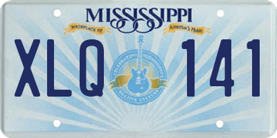 MS license plate XLQ141