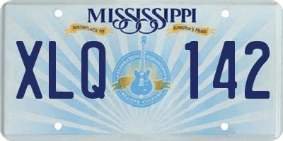 MS license plate XLQ142