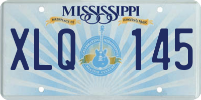 MS license plate XLQ145