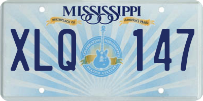 MS license plate XLQ147