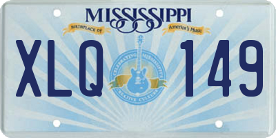 MS license plate XLQ149