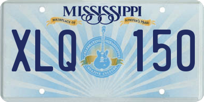MS license plate XLQ150