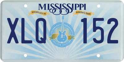 MS license plate XLQ152
