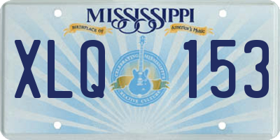 MS license plate XLQ153