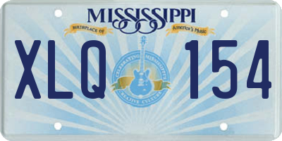 MS license plate XLQ154