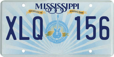 MS license plate XLQ156