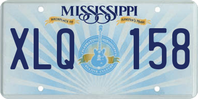 MS license plate XLQ158