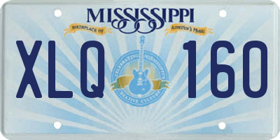 MS license plate XLQ160