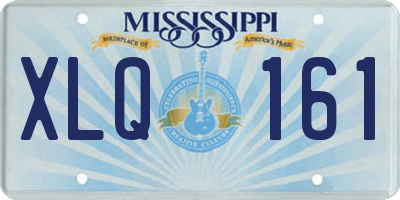 MS license plate XLQ161