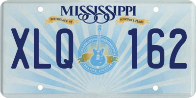MS license plate XLQ162