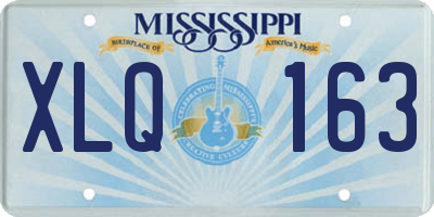 MS license plate XLQ163