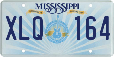 MS license plate XLQ164