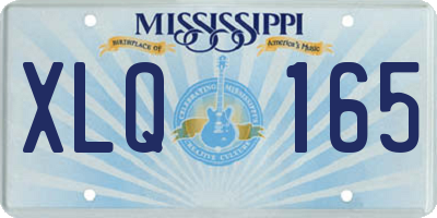 MS license plate XLQ165