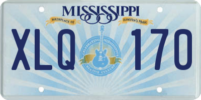 MS license plate XLQ170