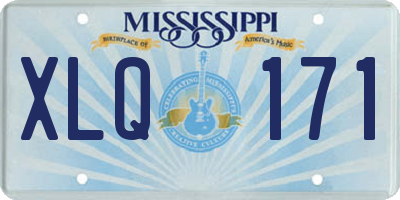 MS license plate XLQ171