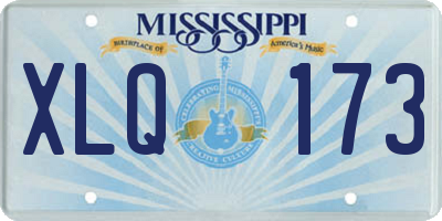 MS license plate XLQ173