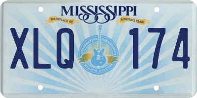 MS license plate XLQ174
