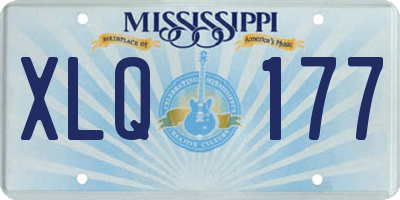 MS license plate XLQ177