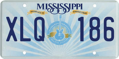 MS license plate XLQ186