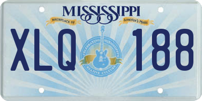 MS license plate XLQ188