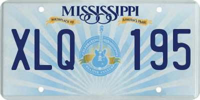 MS license plate XLQ195