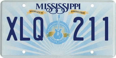 MS license plate XLQ211