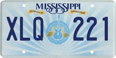 MS license plate XLQ221