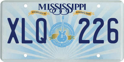 MS license plate XLQ226