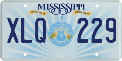 MS license plate XLQ229