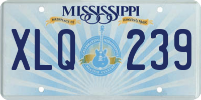 MS license plate XLQ239
