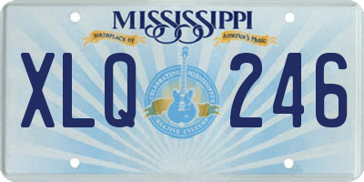 MS license plate XLQ246
