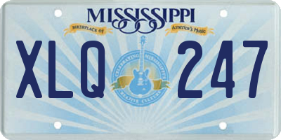 MS license plate XLQ247