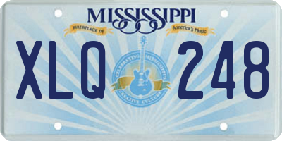 MS license plate XLQ248