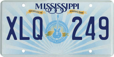 MS license plate XLQ249