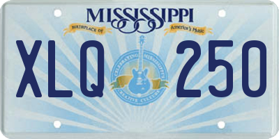 MS license plate XLQ250