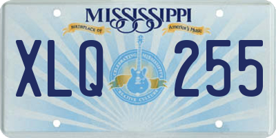 MS license plate XLQ255