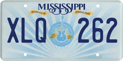 MS license plate XLQ262