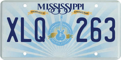 MS license plate XLQ263