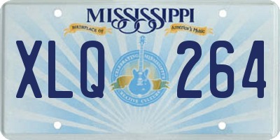 MS license plate XLQ264