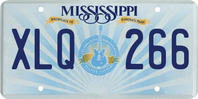 MS license plate XLQ266