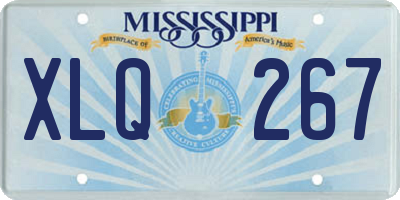 MS license plate XLQ267
