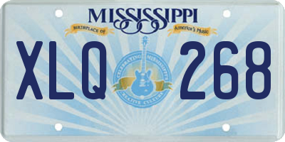 MS license plate XLQ268