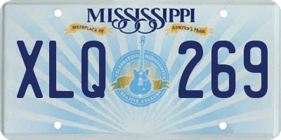 MS license plate XLQ269
