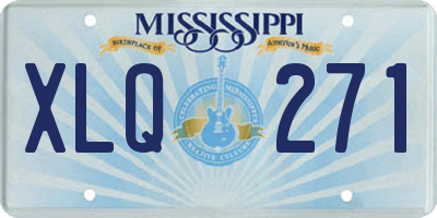MS license plate XLQ271