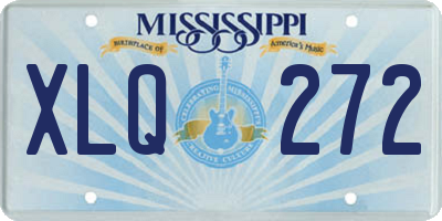 MS license plate XLQ272