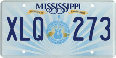 MS license plate XLQ273
